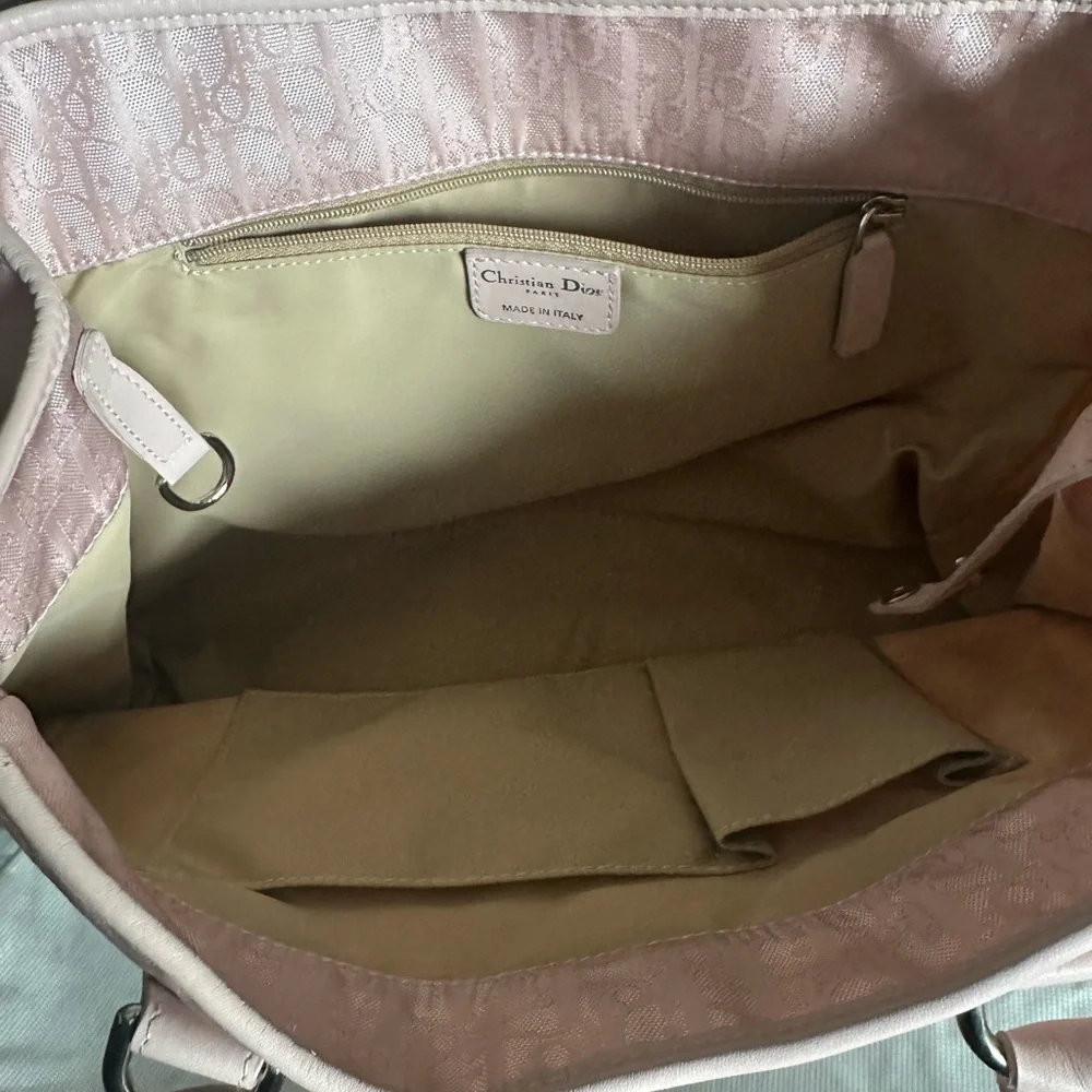Christian Dior pink monogram medium tote bag - Picture 3 of 4